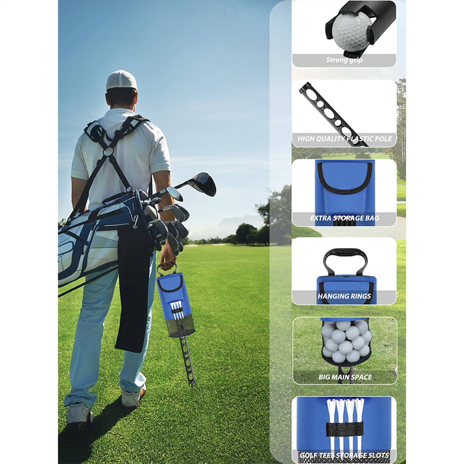 Golf Bag - Shagger-Tasche für Golfbälle, abnehmbare Aufbewahrungstasche aus