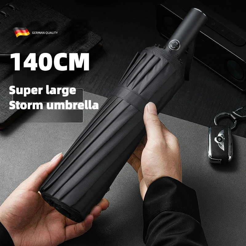 Golf Umbrella Large - Supergroßer 140 cm großer automatischer Klappschirm