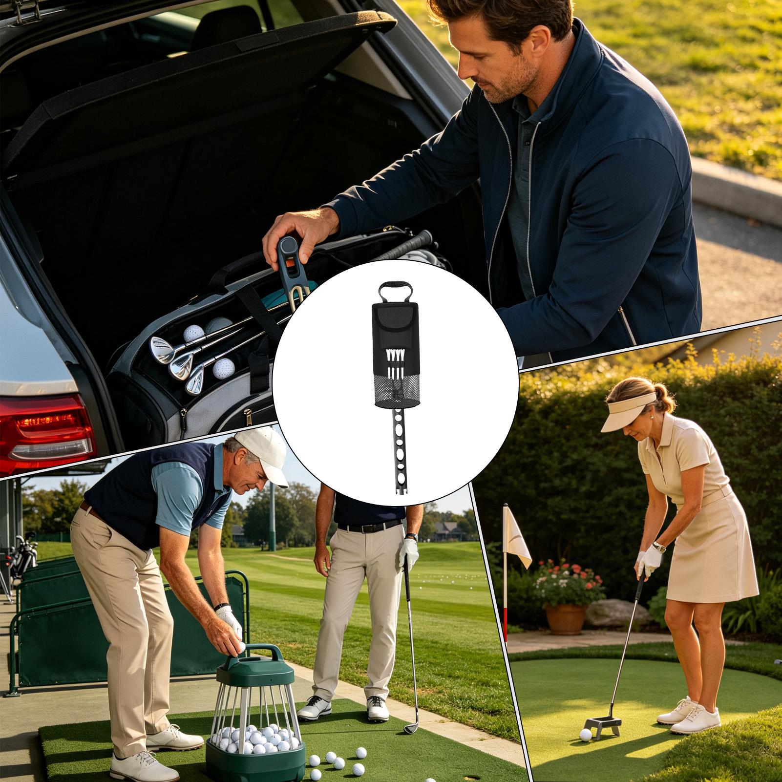 Golf Bag - Golf-Shagger-Tasche, strapazierfähiges Nylongewebe, großes Fassungsvermögen, bietet