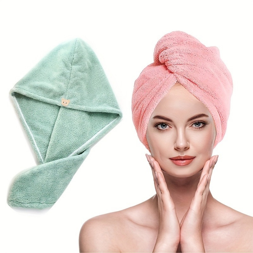 Golf Towel - Schnelltrocknende Haartrockenmütze für Damen - Verdickte