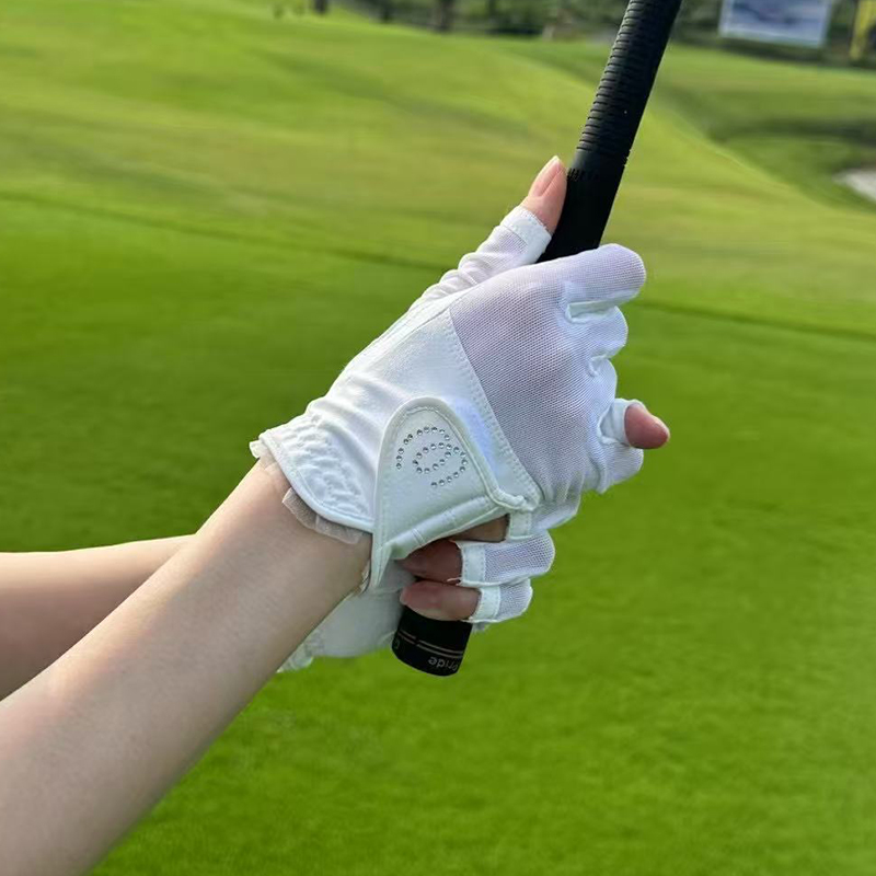 Golf Gloves - Damen-Golfhandschuhe mit offenen Fingern, rutschfest und