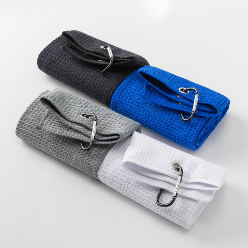 Golf Towel - 40x40 cm Mikrofaser-Handtuch, Golf-Handtuch, Outdoor-Sport-Handtuch, Fitness-Handtücher,