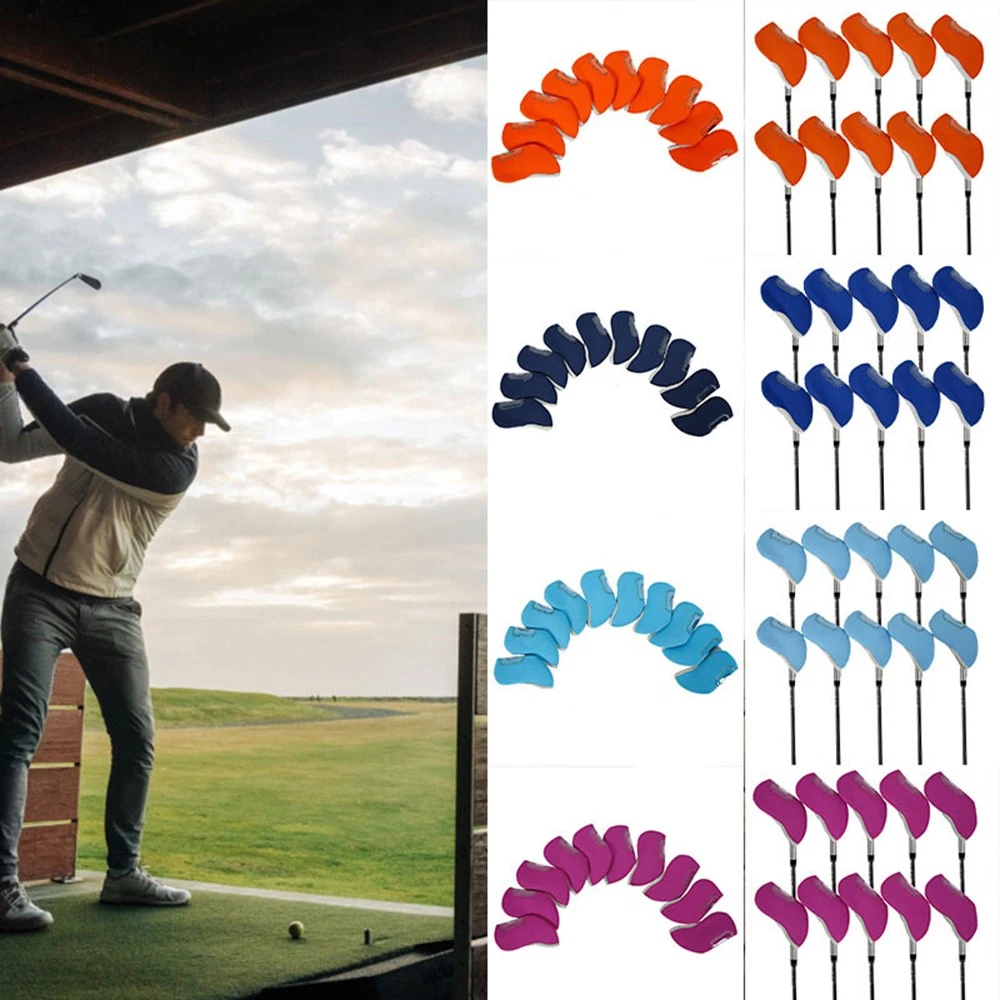 Golf Putter - Durchsichtige, sichtbare Schlägerkopfhüllen, 10 Stück, Golf-Schlägerkopfhüllen,