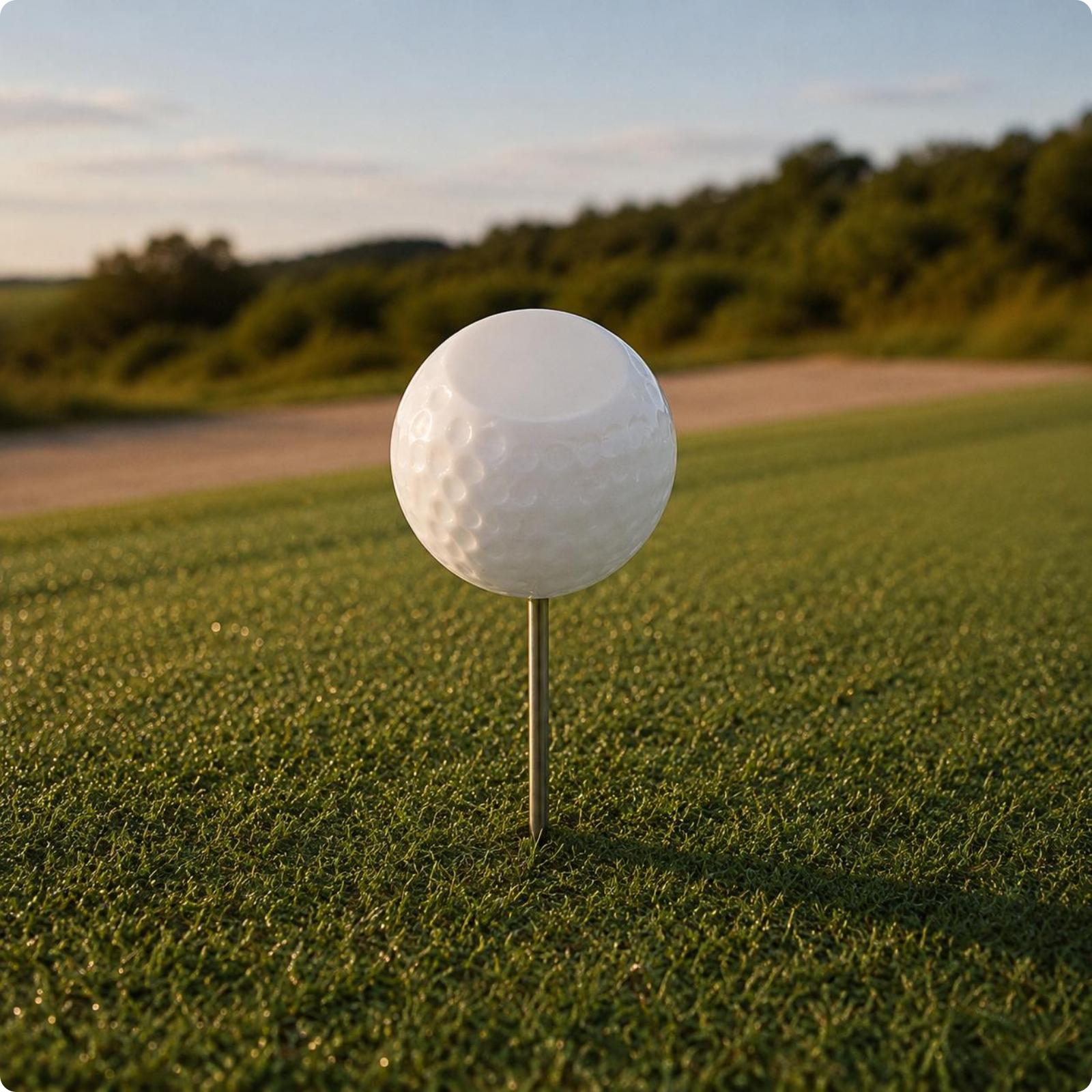 Golf Tees - Course Teeing Starter Golfball-Formmarker mit glänzendem