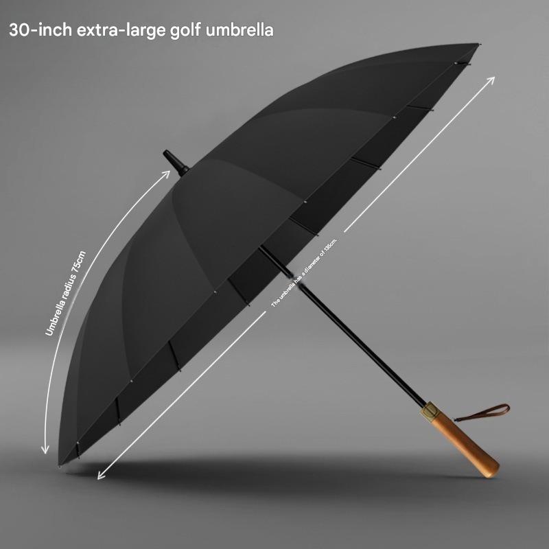 16-Rippen-Golfschirm mit Holzg – Golf Umbrella Large Bewertung und Preis